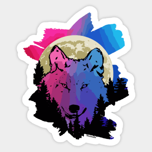 Wolf Colors Sticker